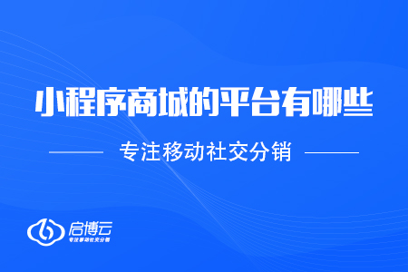 小程序商城的平臺有哪些，應該如何選擇？