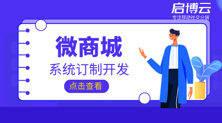 啟博云微商城系統定制開發要注意什么?方法是怎樣的?